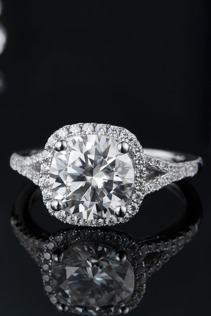 * APP EXCLUSIVE* 3.37 Carat Moissanite Halo Ring