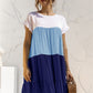 *APP EXCLUSIVE* Colorblock Tiered Babydoll Dress