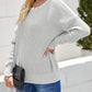 *App Exclusive* Crisscross Open Back Waffleknit Sweater