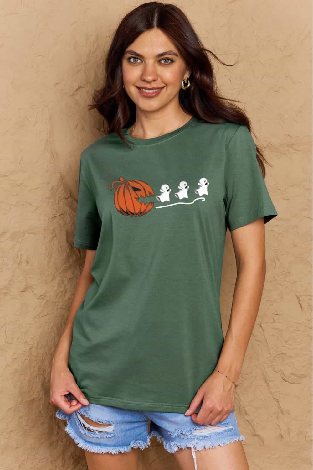 *APP EXCLUSIVE* Jack-O'-Lantern Graphic Cotton T-Shirt