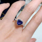 *APP EXCLUSIVE* 2 Carat Moissanite Heart-Shaped Side Stone Ring