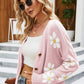 *App Exclusive* Floral Ribbed Cardigan