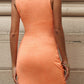 *APP EXCLUSIVE * Twist Front Tulip Hem Cutout Dress