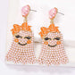 *APP EXCLUSIVE* Smiling Ghost Shape Synthetic Pearl Earrings