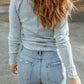 * APP EXCLUSIVE* Mineral Wash Exposed Seam Long Sleeve Top