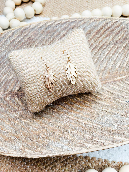 Feather Dangle Earrings