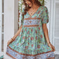 *APP EXCLUSIVE* Tie Neck Short Sleeve Mini Dress
