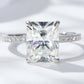 *APP EXCLUSIVE* 4 Carat Moissanite 4-Prong Side Stone Ring