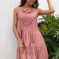*APP EXCLUSIVE* Tassel Tie Lace Trim Sleeveless Dress