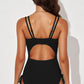 *APP EXCLUSIVE* Tied Cutout Plunge One-Piece Swimsuit