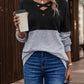 *APP EXCLUSIVE* Two-Tone Crisscross Detail Sweatshirt