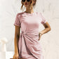 *APP EXCLUSIVE* Cuffed Sleeve Side Tie Dress