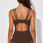 *APP EXCLUSIVE* Tied Cutout Plunge One-Piece Swimsuit