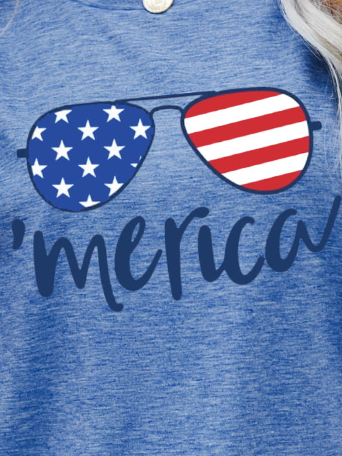 *APP EXCLUSIVE* US Flag Glasses Graphic Tee