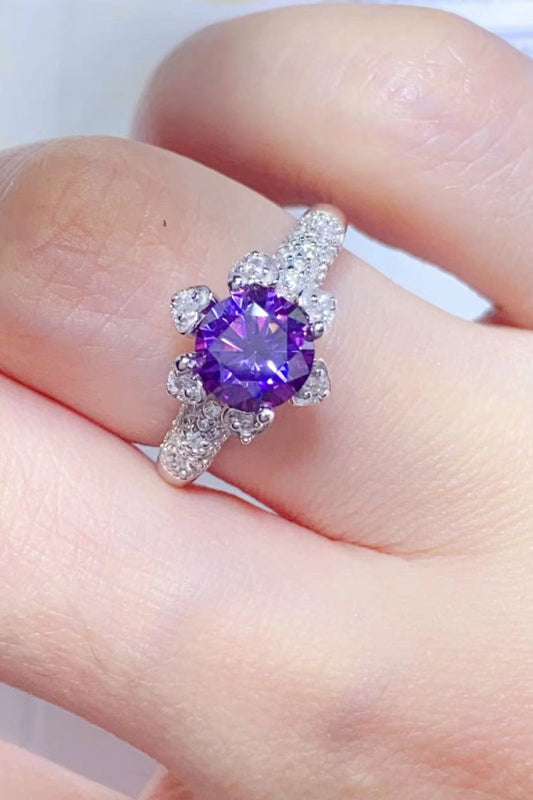 *APP EXCLUSIVE* 1 Carat Moissanite 925 Sterling Silver Ring