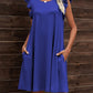 *APP EXCLUSIVE* Round Neck Flutter Sleeve Dress with Pockets