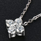 * APP EXCLUSIVE* Moissanite Four Leaf Clover Pendant Necklace
