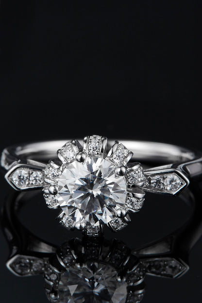 *APP EXCLUSIVE* 1 Carat Moissanite 925 Sterling Silver Ring