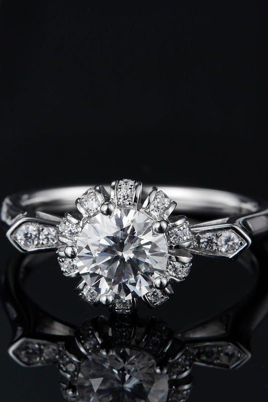 *APP EXCLUSIVE* 1 Carat Moissanite 925 Sterling Silver Ring