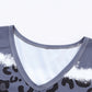 * APP EXCLUSIVE* Leopard Color Block V-Neck Short Sleeve Dress