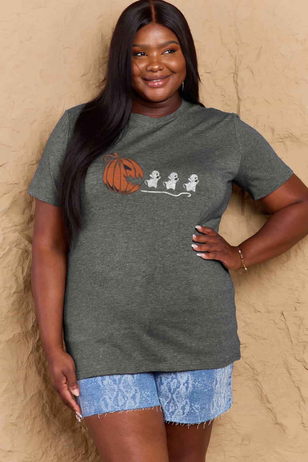 *APP EXCLUSIVE* Jack-O'-Lantern Graphic Cotton T-Shirt