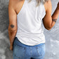 *App Exclusive* Curved Hem Grecian Tank Top