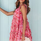 * APP EXCLUSIVE* Floral Square Neck Sleeveless Dress
