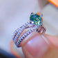 *APP EXCLUSIVE* 1 Carat Moissanite Contrast 925 Sterling Silver Ring