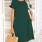 *APP EXCLUSIVE* Round Neck Flounce Sleeve Dress with Pockets