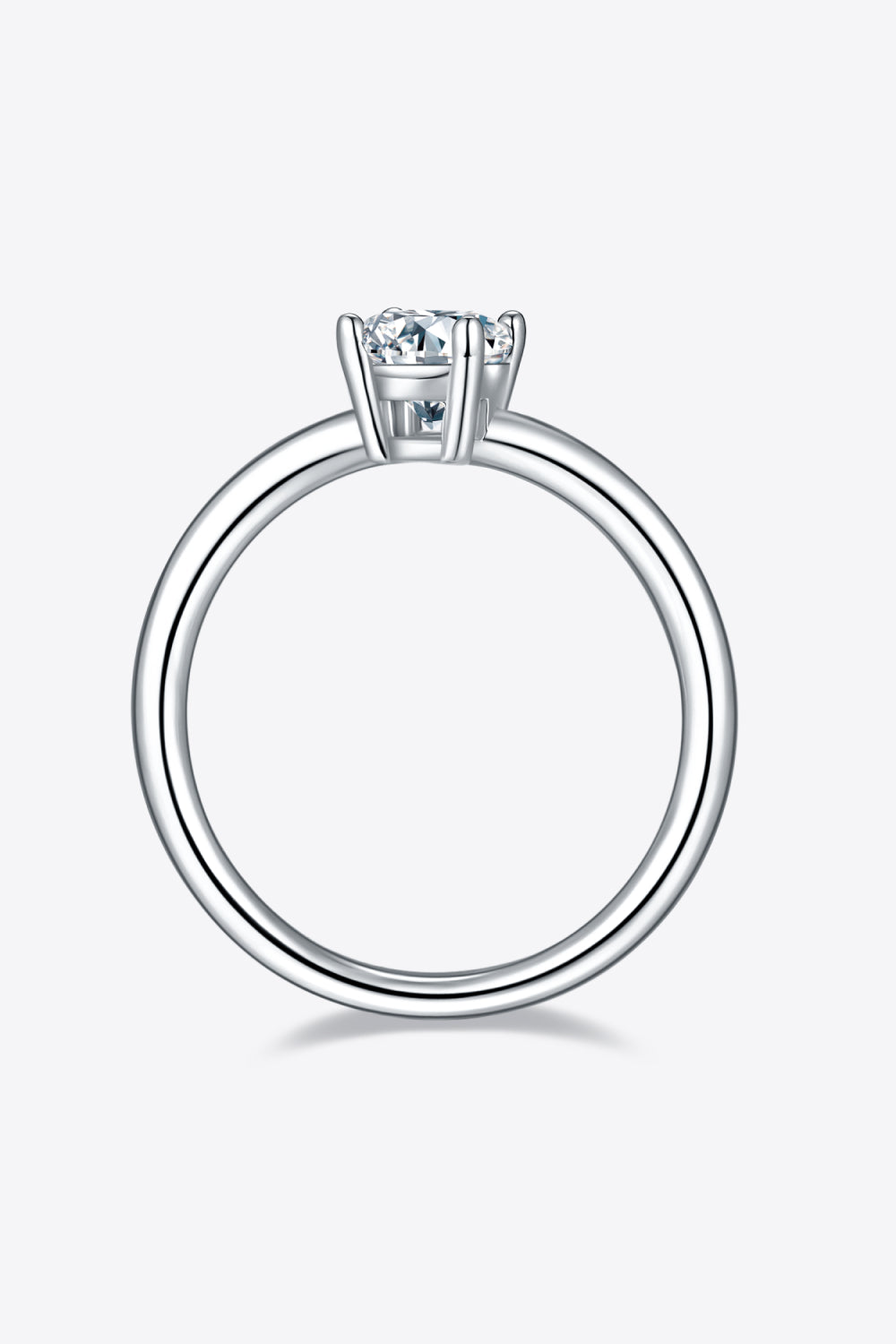 *APP EXCLUSIVE* 1 Carat Moissanite 925 Sterling Silver Solitaire Ring