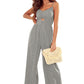 *APP EXCLUSIVE* Smocked Spaghetti Strap Wide Leg Jumpsuit
