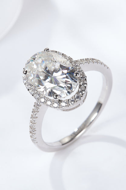 *APP EXCLUSIVE* 4.5 Carat Moissanite Halo Ring