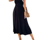 *APP EXCLUSIVE* Spaghetti Strap Scoop Neck Midi Dress