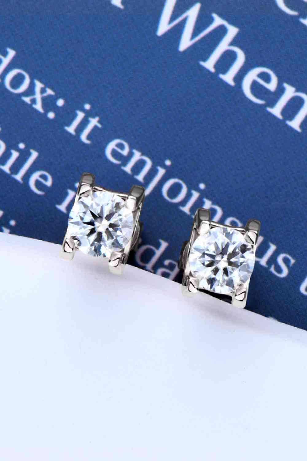 *APP EXCLUSIVE*  Moissanite 925 Sterling Silver Stud Earrings