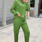 Top and Drawstring Pants Lounge Set