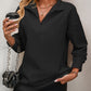 *APP EXCLUSIVE* Zip-Up Dropped Shoulder Sweatshirt