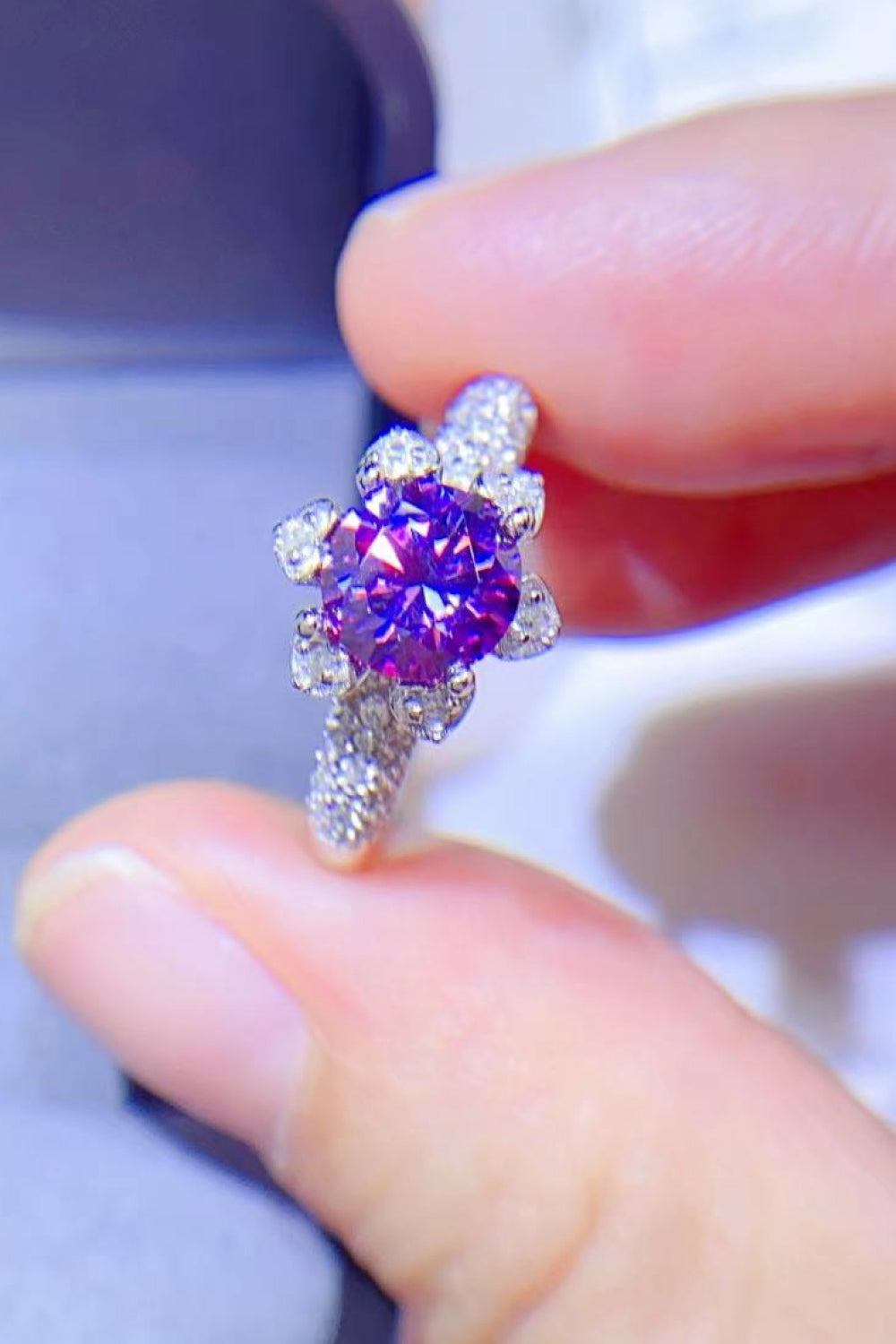 *APP EXCLUSIVE* 1 Carat Moissanite 925 Sterling Silver Ring