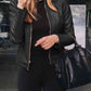 *APP EXCLUSIVE* Mock Neck Zip Up Jacket