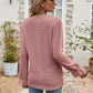 * APP EXCLUSIVE* Eyelet Lace Trim Flounce Sleeve Blouse