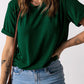 *APP EXCLUSIVE* Round Neck Cuffed Short Sleeve Tee
