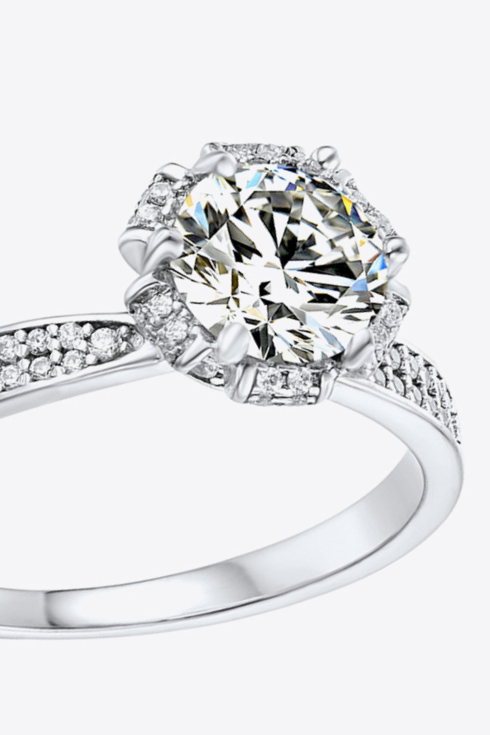 *APP EXCLUSIVE* 925 Sterling Silver 1 Carat Moissanite Ring