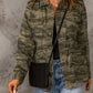 *App Exclusive* Camo Snap Down Jacket