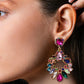 *APP EXCLUSIVE* Bejeweled Glass Stone Dangle Earrings