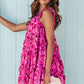 * APP EXCLUSIVE* Floral Square Neck Sleeveless Dress