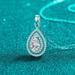 *APP EXCLUSIVE* 1 Carat Moissanite Teardrop Pendant Necklace