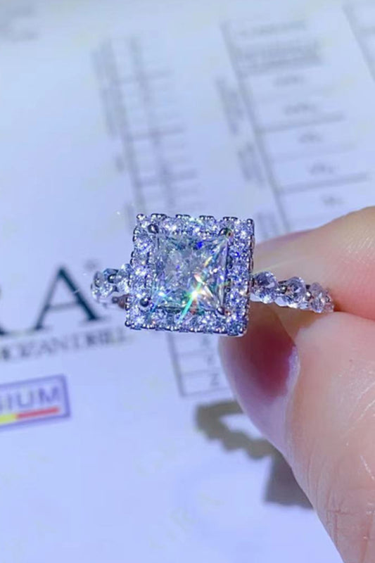 *APP EXCLUSIVE* 1 Carat Moissanite Square Ring