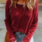 * APP EXCLUSIVE* Round Neck Long Sleeve Sweater