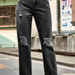 * APP EXCLUSIVE* Distresssed Buttoned Loose Fit Jeans