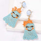 *APP EXCLUSIVE* Smiling Ghost Shape Synthetic Pearl Earrings
