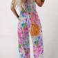 *APP EXCLUSIVE* Floral Smocked Square Neck Jumpsuit with Pockets